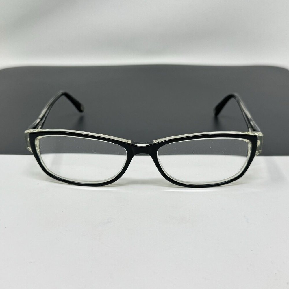 MARCHON NYC BROADWAY 001 Polished Black on Clear 53-16-135 Frame Flex Hing.